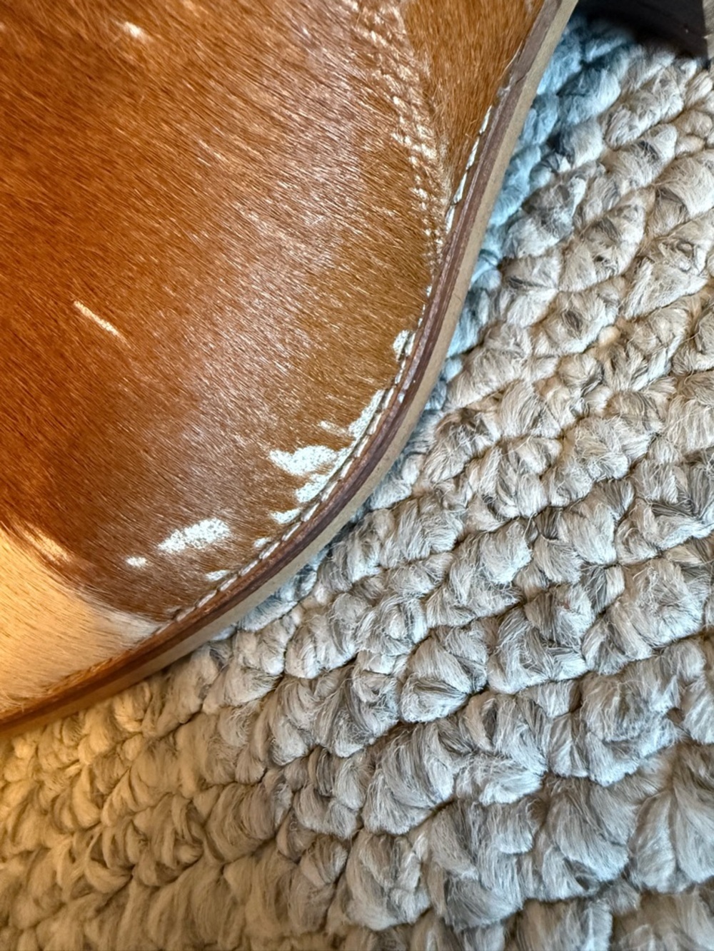 Myra Bag Brown and White Cowhide Ankle Booties - Picture 4 of 8